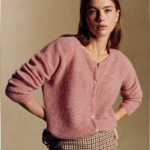 SÉZANE GASPARD CARDIGAN ROSEWOOD